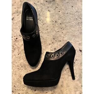 Stuart Weitzman Platform Suede Grommet Heels‎